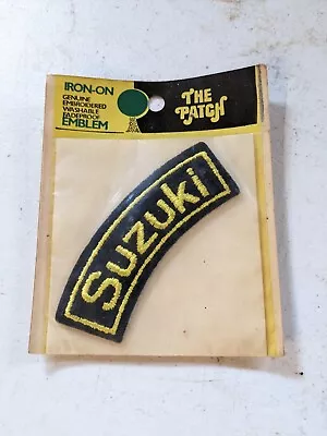 $9.99 • Buy Vintage Iron Sew On Motorcycle Jacket Patch Suzuki 4  Mx Rm125 Rm250 Gt 750 380 