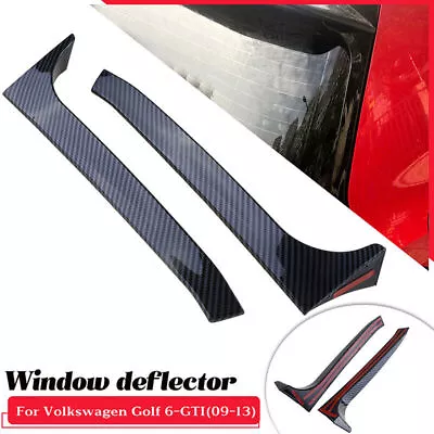 Carbon 1 Pair L+R Rear Window Side Spoiler Wing For VW Golf 6 MK6 GTI/GTR/GTD  • $20.98