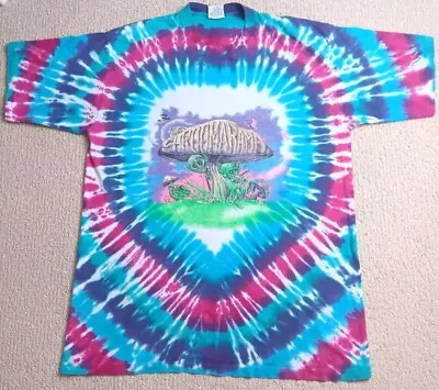 Vintage Shroomarama Tie Dye Tee Psychedelic Tour Trippy Hippie 1991 T Shirt 2XL • $79.99