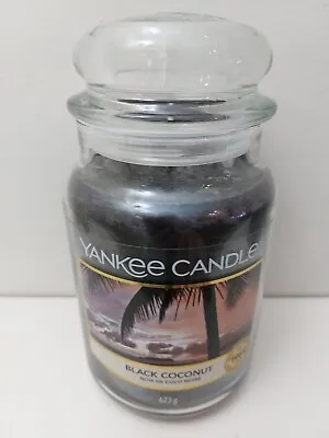 Yankee Candle BLACK COCONUT Large Signature Jar Candle 623g • £10.50