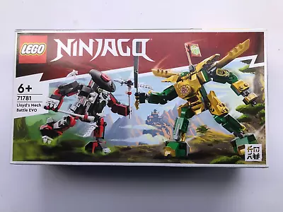 LEGO NINJAGO -*Lloyd's Mech Battle EVO* W/ LLOYD & BONE WARRIOR #71781 6+ NEW! • $26