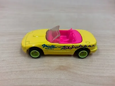 1992 Hot Wheels #172 Blue Card Yellow Mazda MX-5 Miata NM Loose Read • $2.99