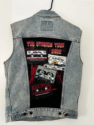 Def Leppard Motley Crue Poison Joan Jett Jean/Denim Jacket Vest • $175