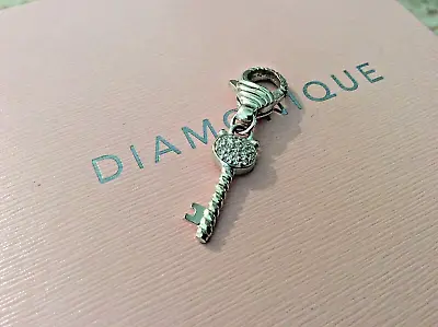 Judith Ripka Sterling Silver Diamonique Key Charm • $48