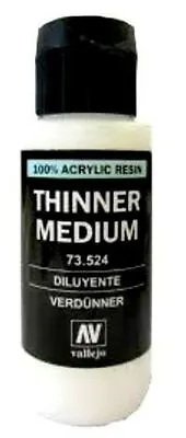 Vallejo Paint 60ml Bottle Thinner Medium • $6.89