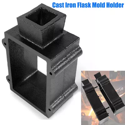 Cast Iron 2-Part Flask Mold For Delft Sand Casting Jewelry Metal Making Tool • $38.90