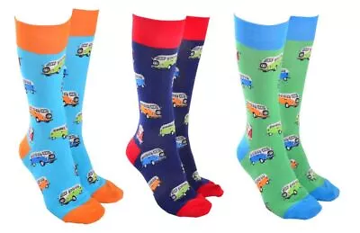 Combi Vans Socks By Sock Society Novelty Cotton Men Women Socks Gift • $14.95