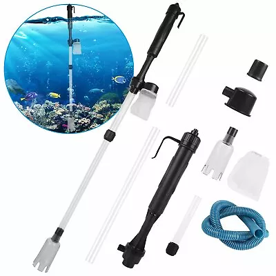 $11.99 • Buy Electric Aquarium Fish Tank Siphon Pump Vacuum Gravel Water Filter Cleaner Pipe
