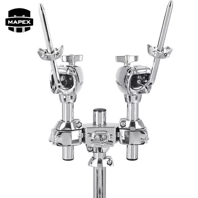 Mapex TH682 1  Tube Double Tom Holder And Arm Set For Saturn IV & V Kits Chrome • $219.99