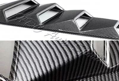 For Ford Mustang 1/4 Quarter Carbon Style Side Window Louvers Scoop Cover Vent • $28.99