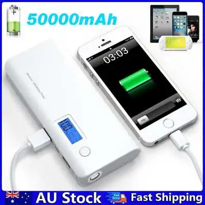 $20.09 • Buy 50000mAh Power Bank Pack Portable USB Battery Charger For Mobile Phone-155811