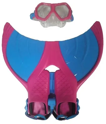 Body Glove Mermaid Monofin With Mask Mermaid Linden Pink/Blue • $17.95