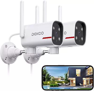 Outdoor Security Camera 1080P Pan Rotating 180° Wired Wifi Cameras • $93.99