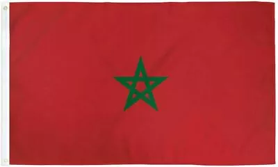 $8.88 • Buy Moroccan Flag 3x5 Ft Kingdom Morocco Country Nation Casablanca Moorish Science