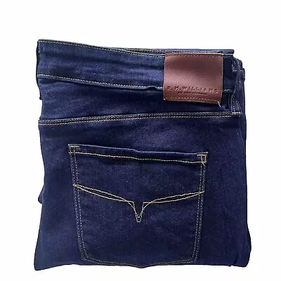 RM Williams Mens Denim Jeans Size 34 36 Premium Straight Western Cowboy TJ66599 • $39.95