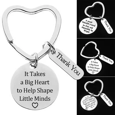 3x Gift For Teacher Keyring Best Teacher Teach Key Chain Jewellery Token Student • $12.95