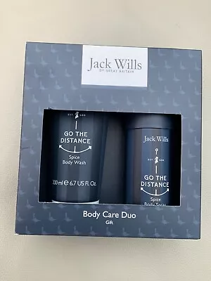 Jack Wills Go The Distance Spice Body Spray & Body Wash Mens Gift Set RARE UK • £29.99