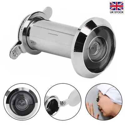 £6.48 • Buy 220° Adjustable Door Peephole Viewer Wide Angle Eye Spy Sight Hole Glass Lens UK