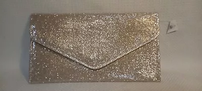 Gold Sparkle Clutch Holidays ~Casual/Dressy~ Easter Spring Bling Formal Wallet • $15