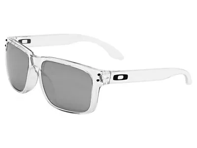 Oakley Holbrook Sunglasses OO9244-06 Polished Clear/Chrome Iridium Asian • $139.99