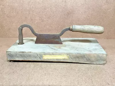 Vintage Wood Cutting Board & Chopping Knife Set • $59.99