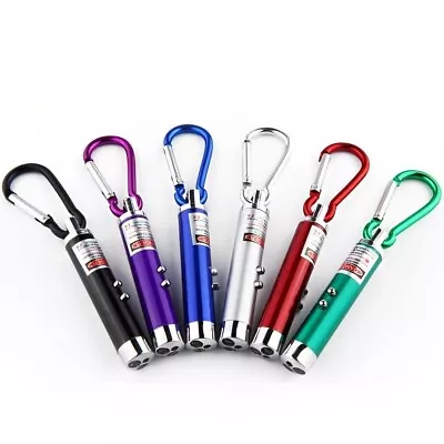 3 In 1 Mini Laser Pointer With LED Torch Keyring Cat/Dog Toy 24pcs • $79.99