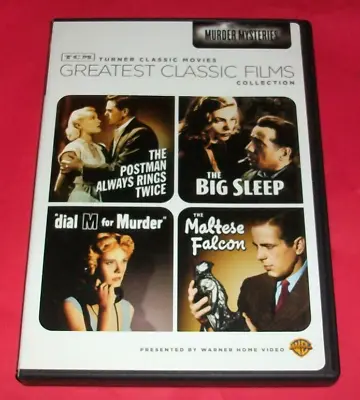 ⭐tcm Classic Movies Murder Mysteries Dvd Postman Big Sleep Dial M Maltese Falcon • $7.97