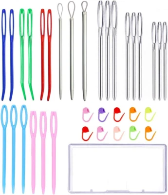 $12.98 • Buy 24Pcs Yarn Needle Tapestry Needles,Darning Needle Yarn Needles,Big Eye Blunt Kni