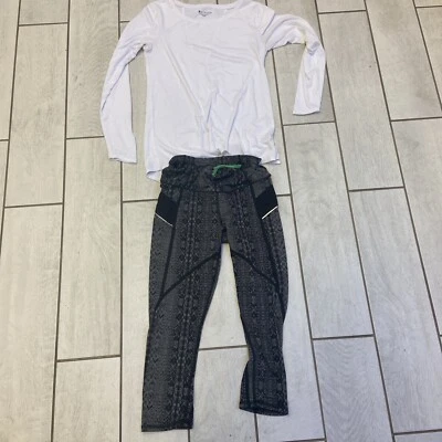 $28 • Buy ATHLETA Womens XS Yoga Pants & Oversized XXS Shirt Workout Outfit