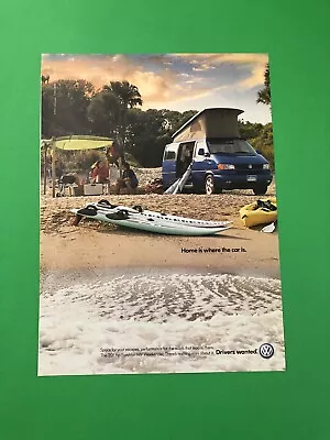 2001 Volkswagen Eurovan Mv Weekender Vintage Original Print Ad Advertisement • $6.27