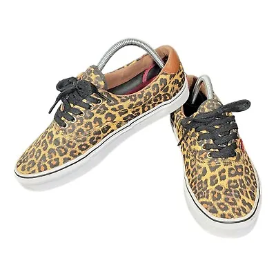 Vans Leopard Print Sneakers Mens Size 9 Womens Size 10.5 SB7 • $28.99