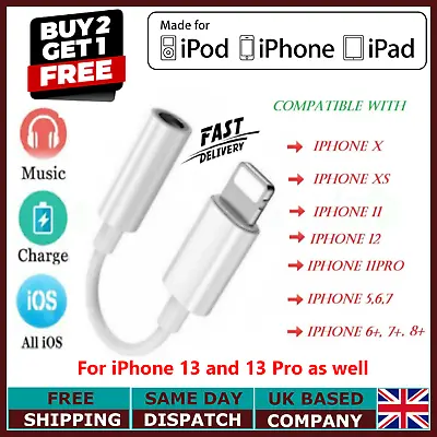 £1.49 • Buy Adapter For Apple IPhone 3.5mm Jack Connector Cable Headphone Aux All IOS Device