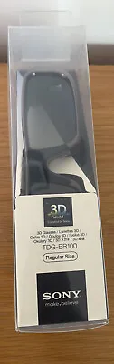 £7 • Buy Sony TDG-BR100 3D Glasses - For Sony Bravia - Regular Size - Black - BNIB - (1)