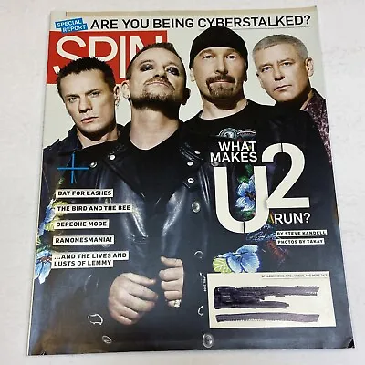 Spin Magazine April 2009 U2 Ramones Depeche Mode Lemmy Bat For Lashes Cyberstalk • $9.99