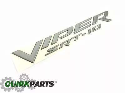 2003-2005 Dodge Viper Exterior Silver Decal Emblem Nameplate Badge Oem Mopar • $65.89