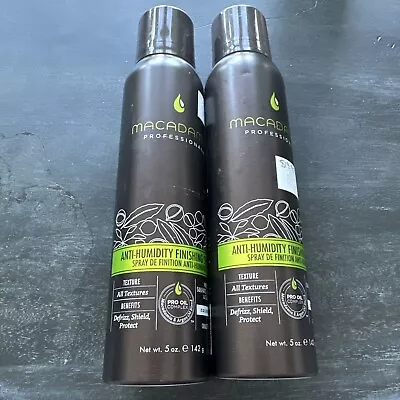 Macadamia Oil Anti Humidity Finishing Spray 5 Oz PACK OF 2 SOLD AS IS LOT OF 2 • $9.99