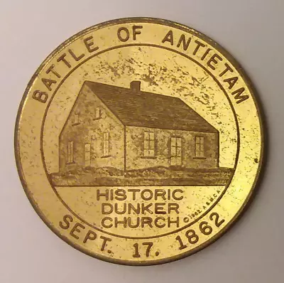 Battle Of Antietam Dunker Church 1862-1962 Hagerstown MD 50 Cent Trade Token • $12.95