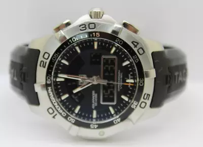 $764.99 • Buy Mens Tag Heuer Aquaracer Chronotimer Multifunction Chronograph Watch - CAF1010