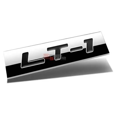 3d Polished Black Letters Lt1 Metal Emblem Decal Logo Trim Badge 3m Adhesive • $6.88
