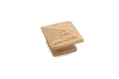 1 1/4  Square Oak Knob Mission Wood Knob Pyramid Knob Cabinet Furniture Knob • $2.05