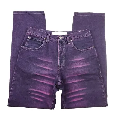 Men's Versace Jeans Couture Purple Denim Whiskered Pants Size 29 43 • $99.99