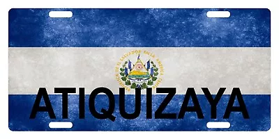 Republica De El Salvador Flag License Plate Patriotic Version Atiquizaya • $13.57