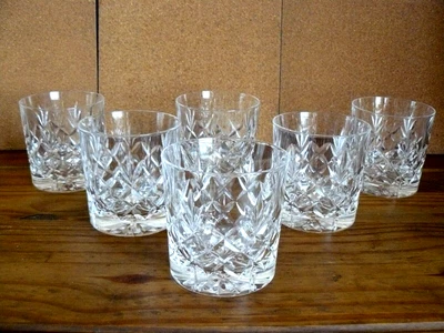 £25 • Buy 6 X  EDINBURGH CRYSTAL    WHISKEY OLD FASHIONED GLASSES   LOMOND ??