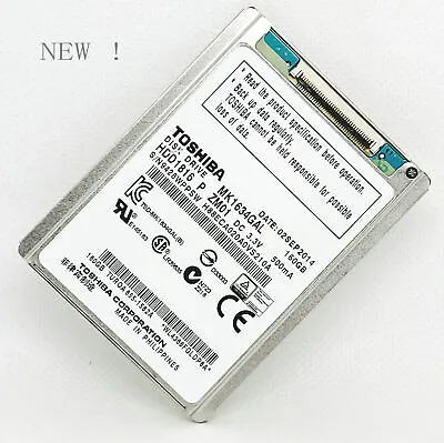 ''NEW'' 1.8  Toshiba 160GB MK1634GAL ZIF HDD For Apple IPod 7th Gen Classic • $79.90