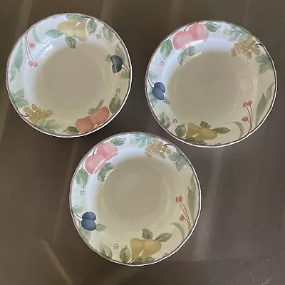 Mikasa Fruit Panorama Country Classics Soup Bowl SET OF 3. • $36