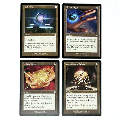 Sol Ring Arcane Signet Fellwar Stone Commander’s Sphere Retro Frame Artifact MTG • $9.99