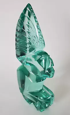 Vintage  Art Glass Aztec Mayan Warrior Icon Sculpture Mexico • $39.99