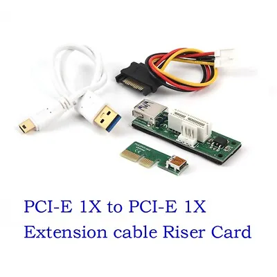 Mini PCI-E PCI Express Extension1X Riser Card Power USB 30cm Extender Cable 4pin • $9.40