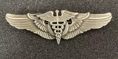 Usaaf Silver Flight Surgeon Wings Sterling Pin • $29.99