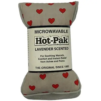 Hot Pak Microwavable Neck Warmer Heat Pack Lavender Shoulder Wrap Pads Hearts • £15.99